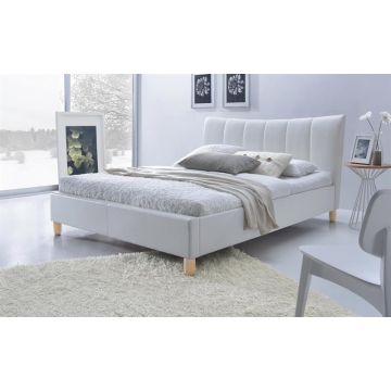Bed Sandy Wit 160x200cm Modern Ecoleer