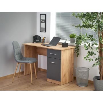 Bureau Elmo Bruin/Grijs 120cm