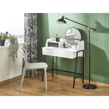 Bureau Agnes Wit 80cm met spiegel