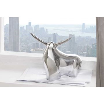 Moderne Grote Stier Zilveren Aluminium Decoratie Stier - 8535