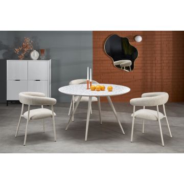 Eettafel Aramis Wit 120cm 