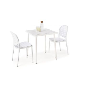 Eettafel 4-zits Bosco 70cm Wit Metaal