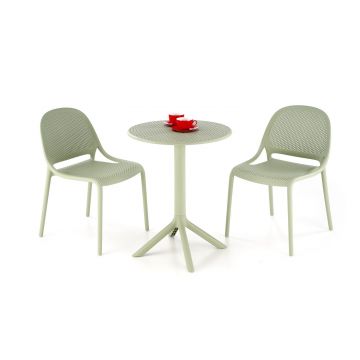 Ronde Eettafel Calvo 60cm Groen Kunststof